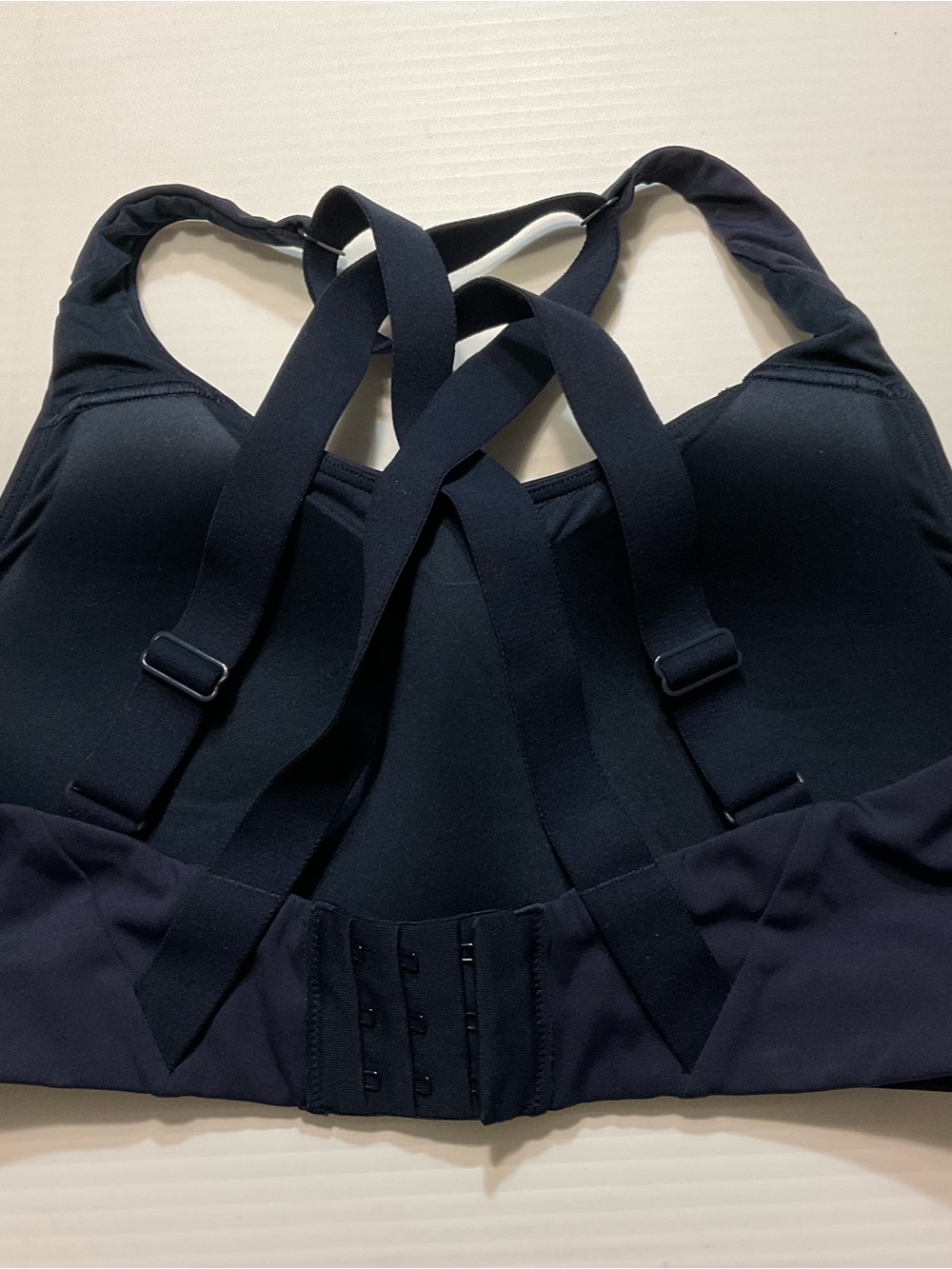 Adjustable Strappy Back Sports Bra - Black - Picture 5 of 7